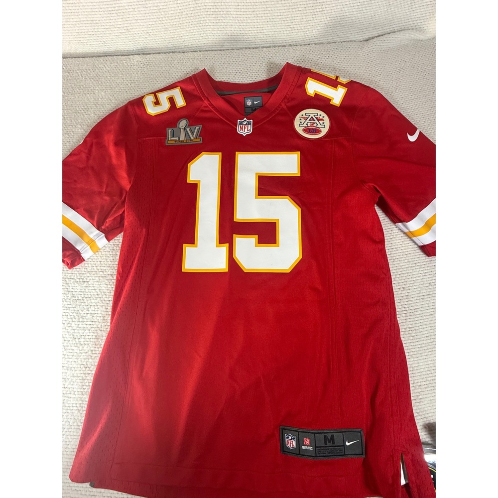 Nike Patrick Mahomes 15 Kansas City Chiefs Super Bowl LV Jersey Mens Medium Red